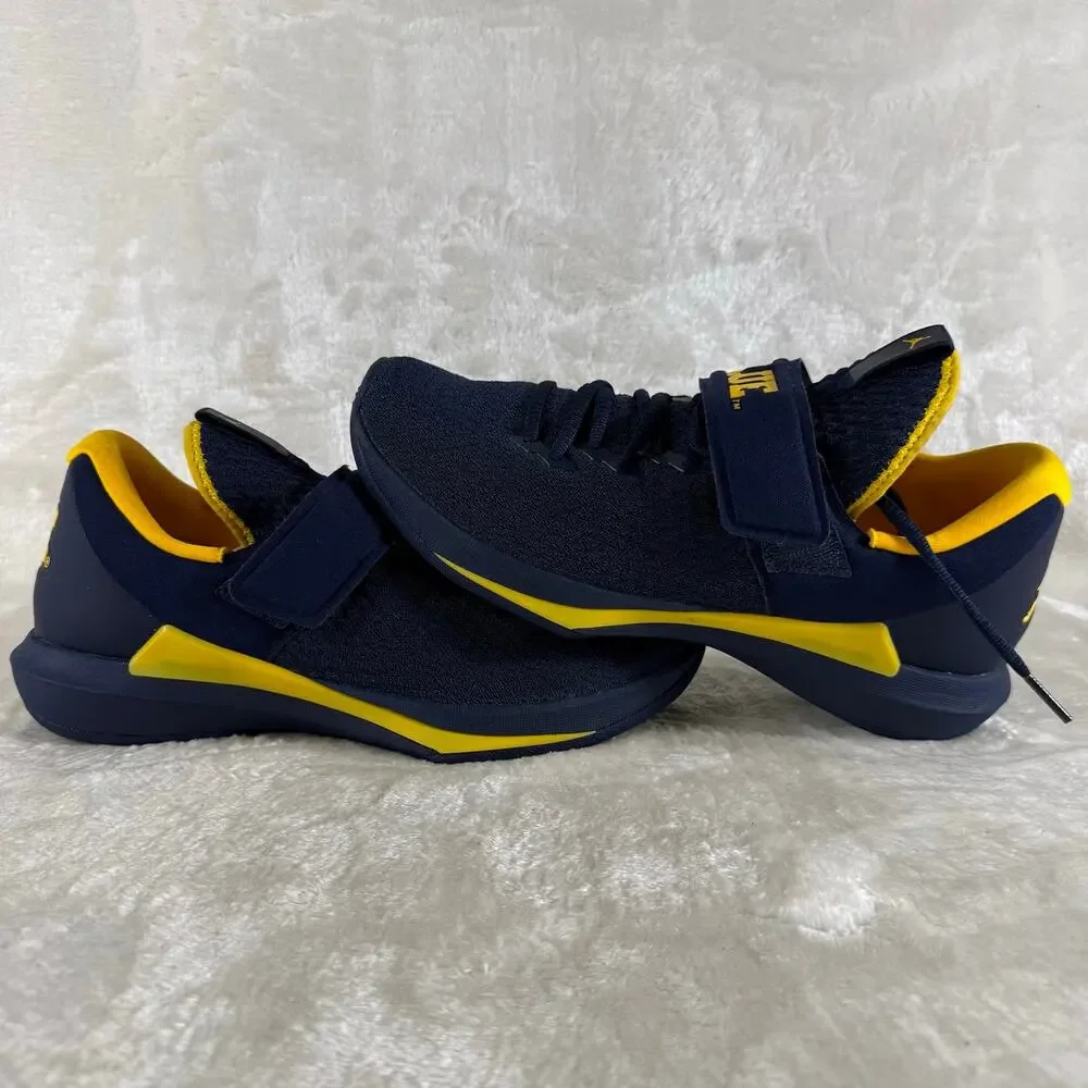 Nike Air Jordan Trainer 3 Michigan Sneakers Men's Size 9 Go Blue Athletic Shoes